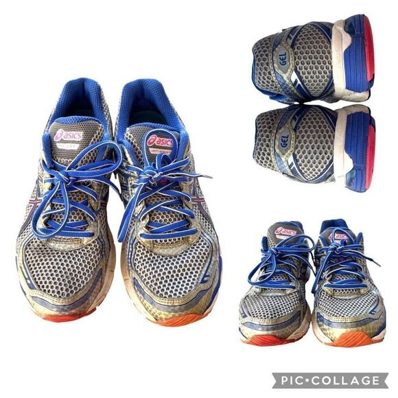 ASICS Gel GT1000 DUOMAX Women Running Shoes Metallic Blue Grey Pink Size 9 SPEVA - Picture 5 of 9